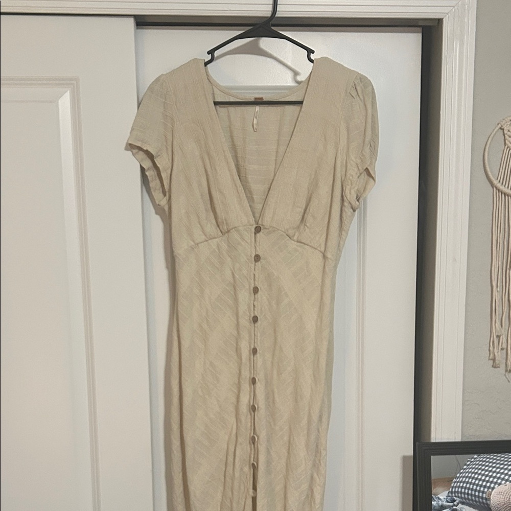 FP Movement by Free People Cream Midi Dress